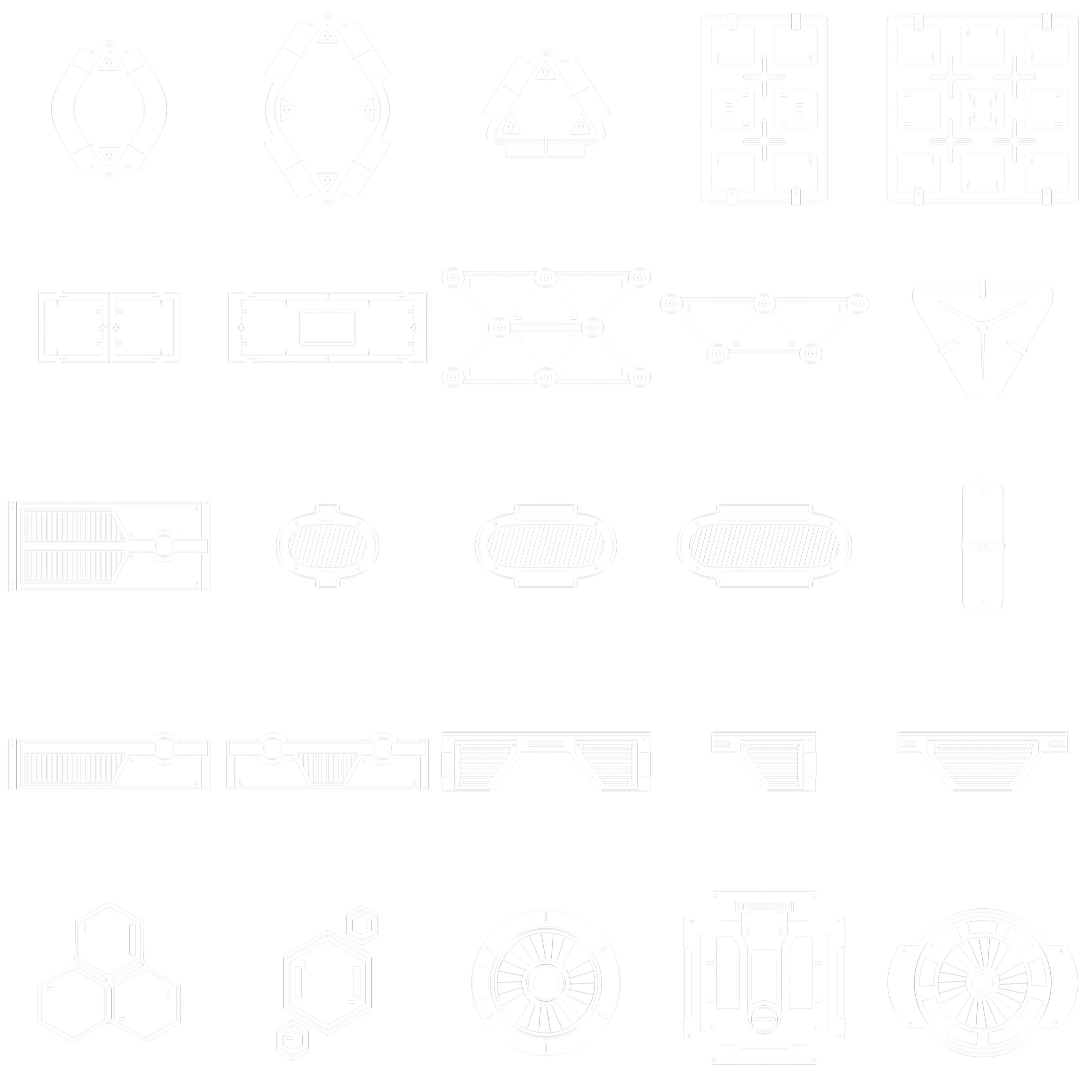 Sci-fi Meshes and Textures pack 3D model_8