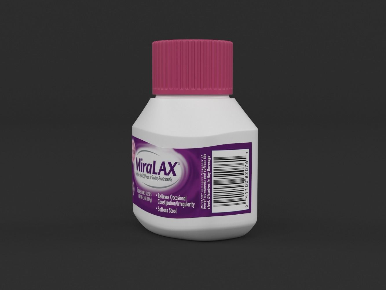 MiraLax Laxative Powder for Gentle Constipation Relief 3D model_9