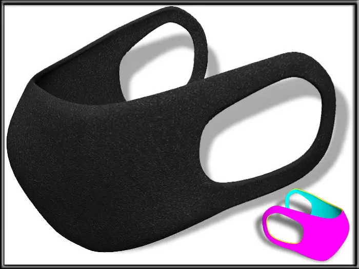 Medical Face Mask Low-poly 3D model_0