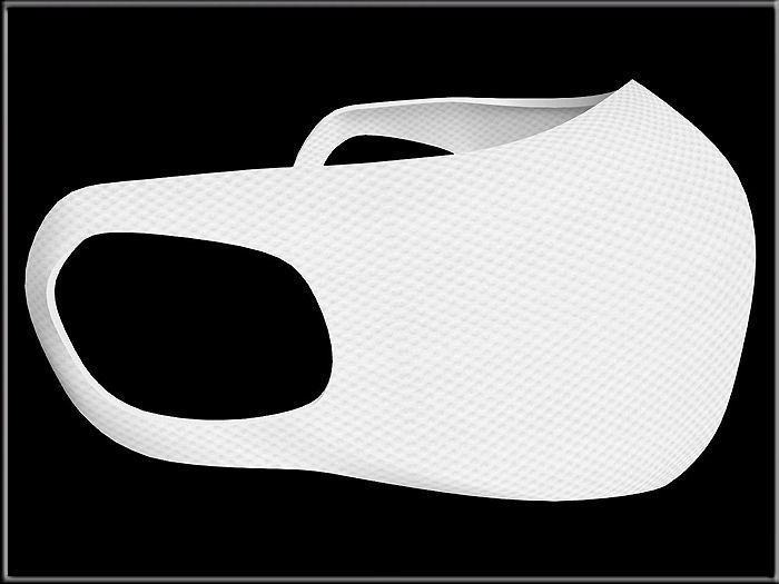 Medical Face Mask Low-poly 3D model_3