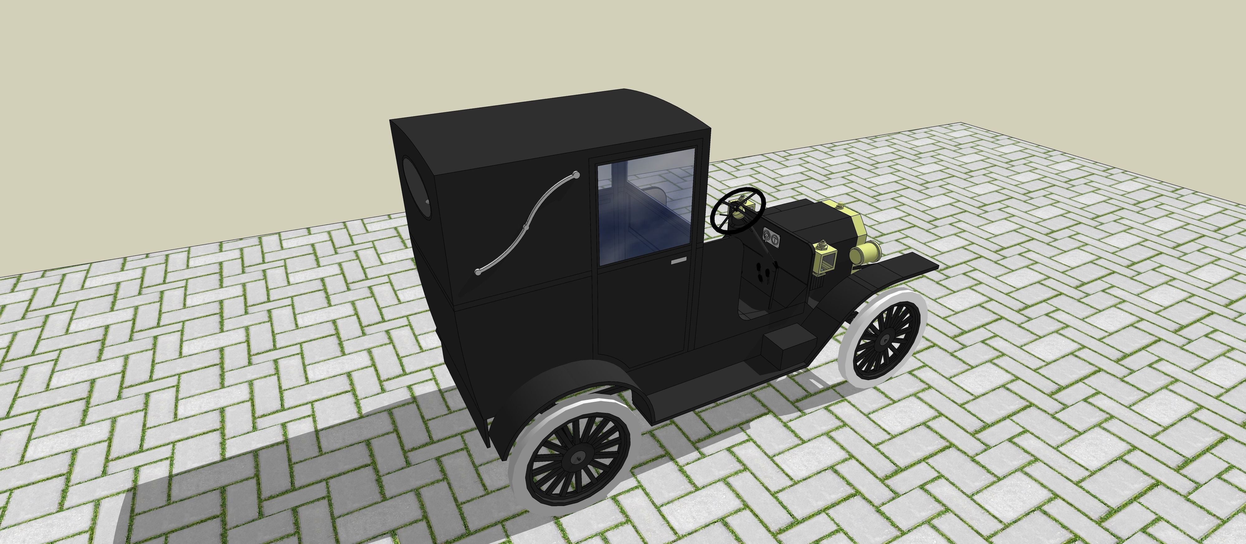 Cars - old-fashioned vehicles 3D model_6