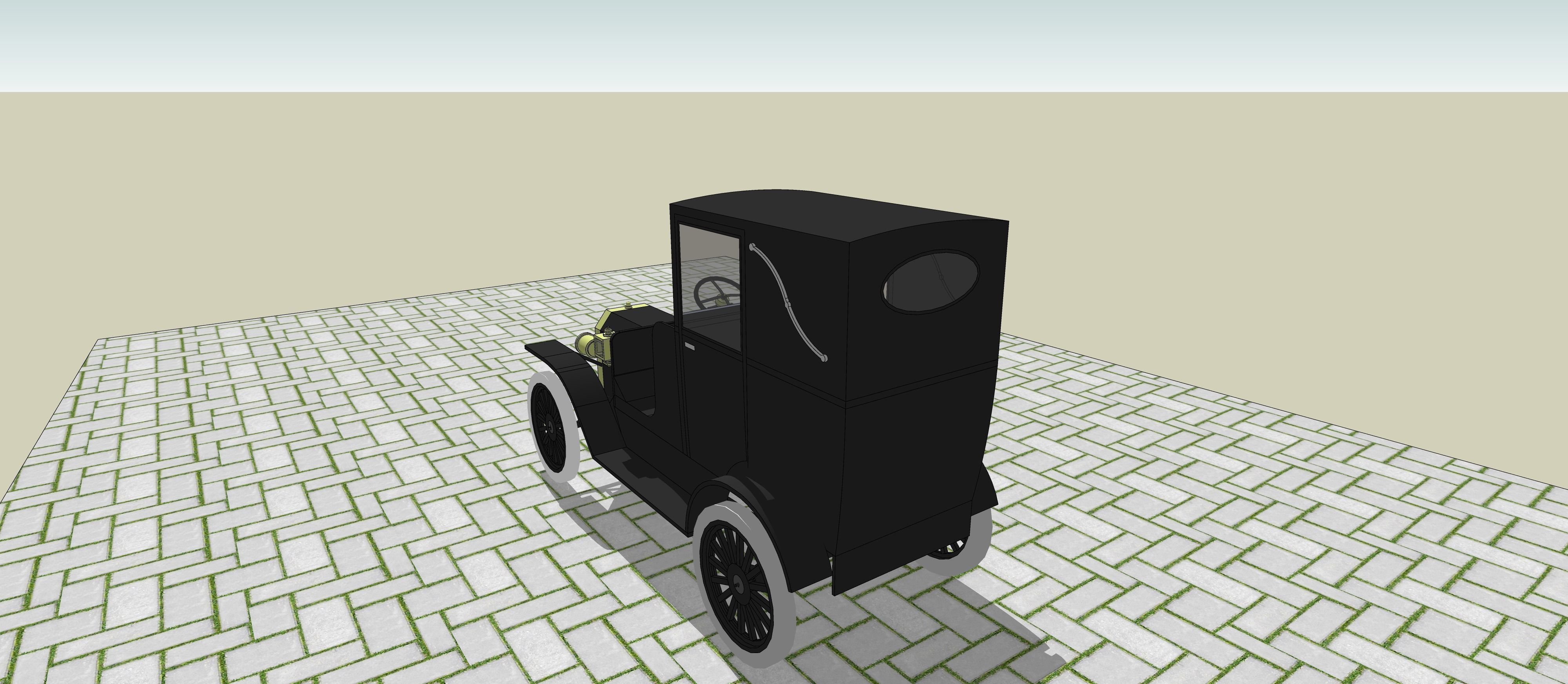 Cars - old-fashioned vehicles 3D model_5
