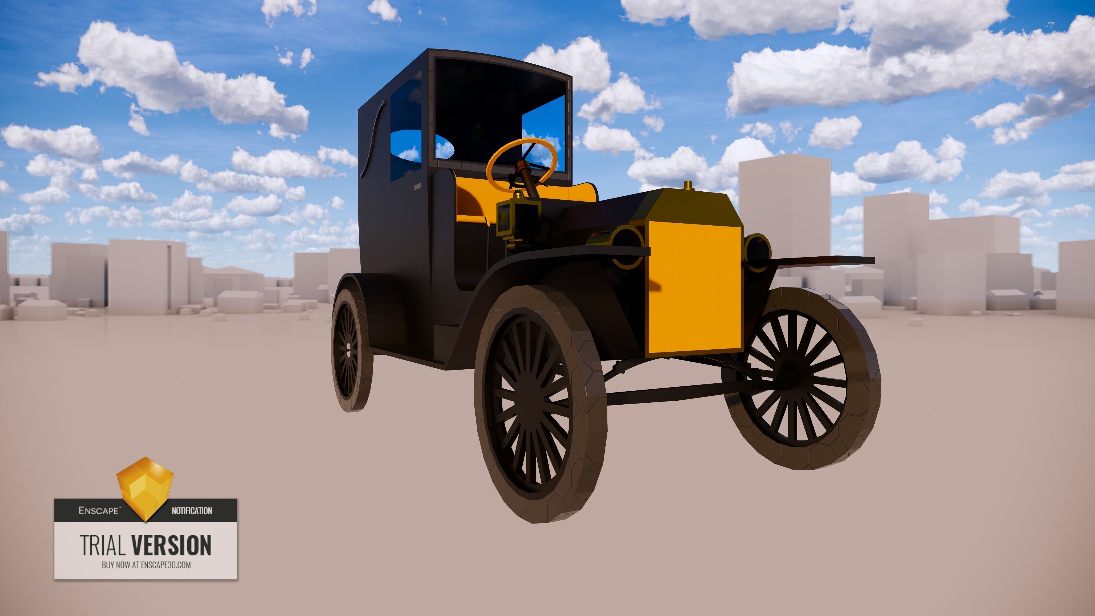 Cars - old-fashioned vehicles 3D model_1