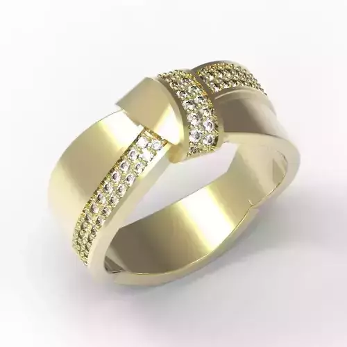 3DM Format Bowtie design ring stl 3dm ring file