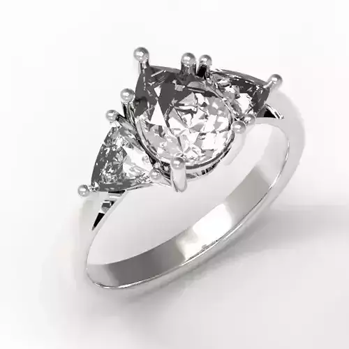 3DM Format Wonderful teardrop ring jewelry design