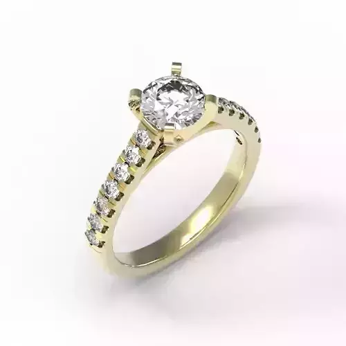 3DM Format Wonderful round cut diamond ring for sale