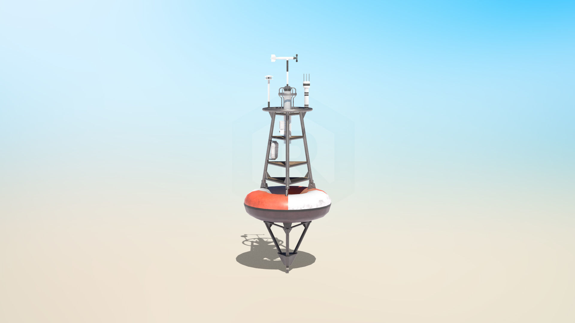 6 High-quality PBR Ocean Buoys  3D Model Collection_1