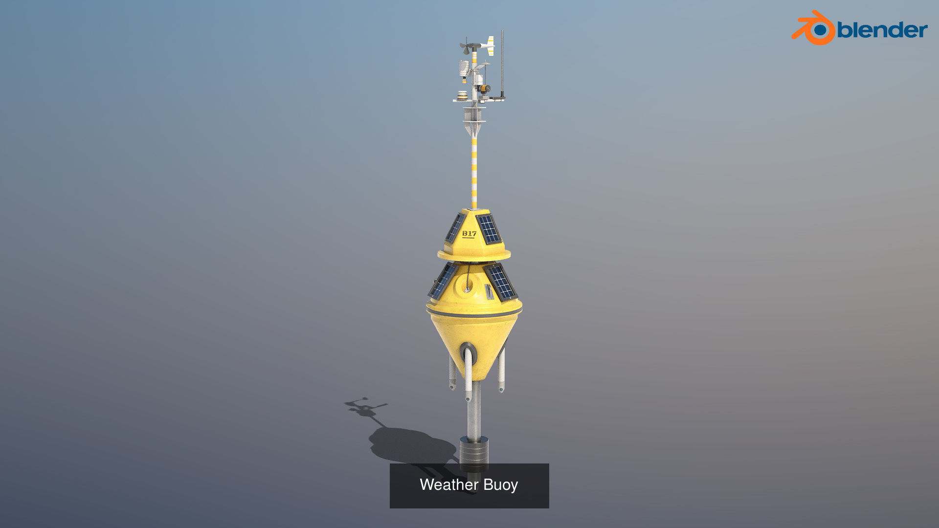 6 High-quality PBR Ocean Buoys  3D Model Collection_11