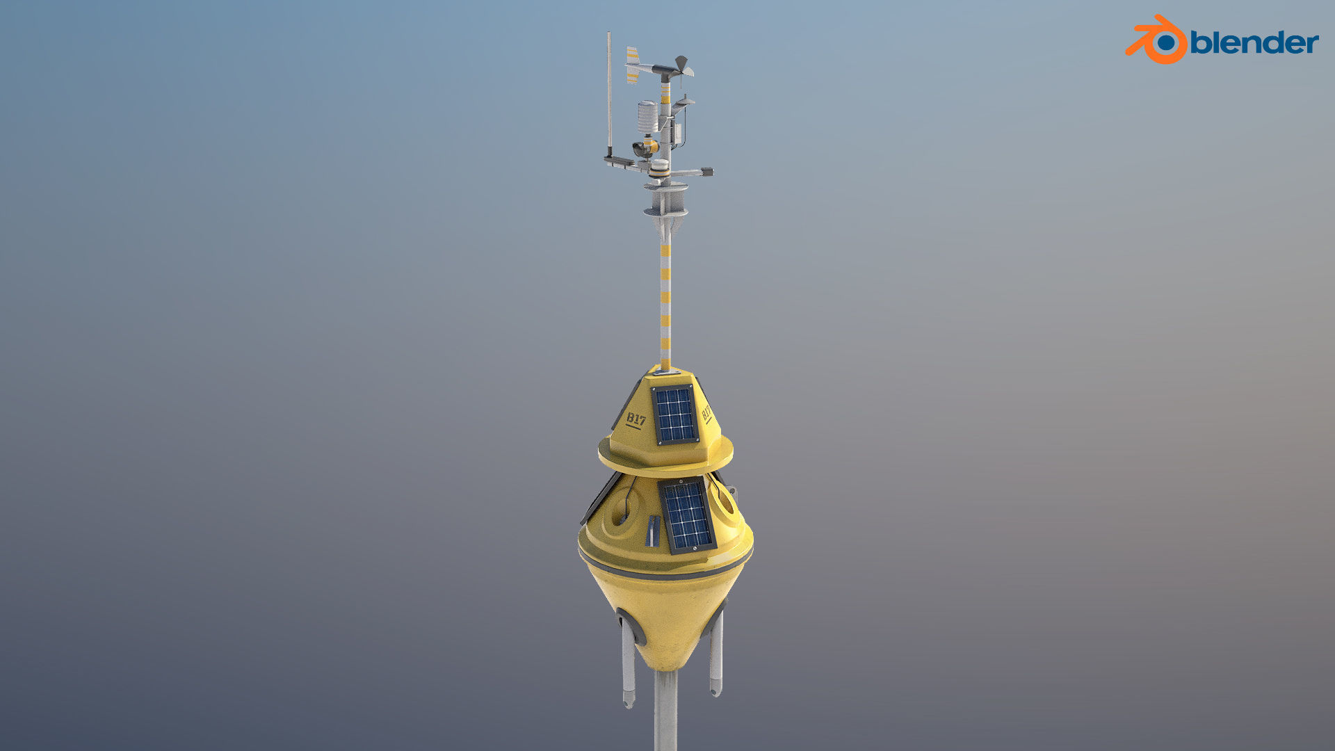 6 High-quality PBR Ocean Buoys  3D Model Collection_33