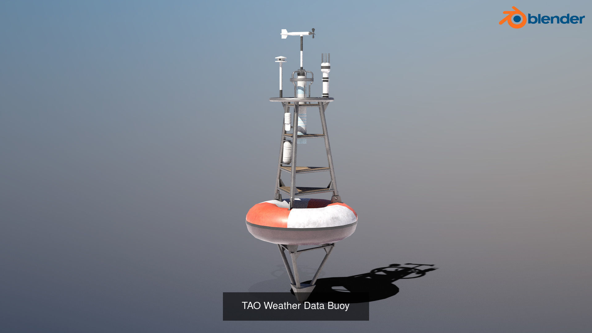 6 High-quality PBR Ocean Buoys  3D Model Collection_7