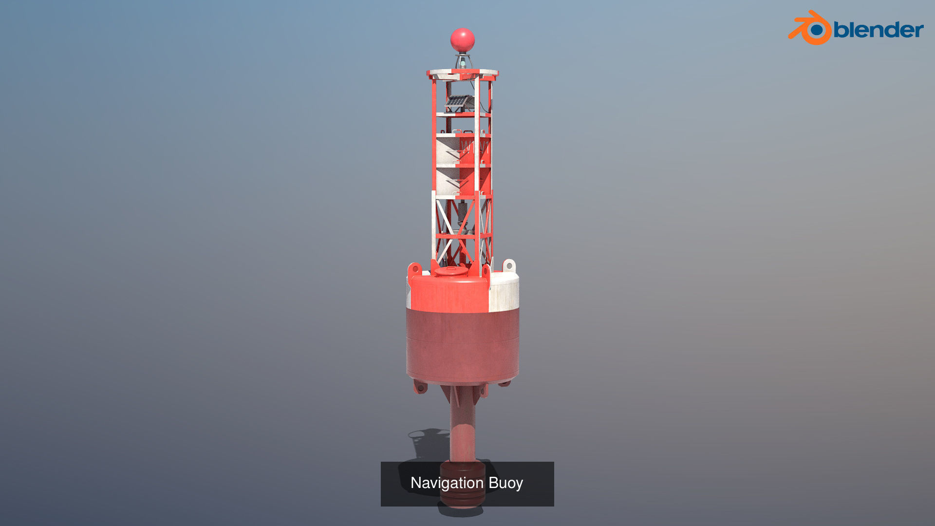 6 High-quality PBR Ocean Buoys  3D Model Collection_12
