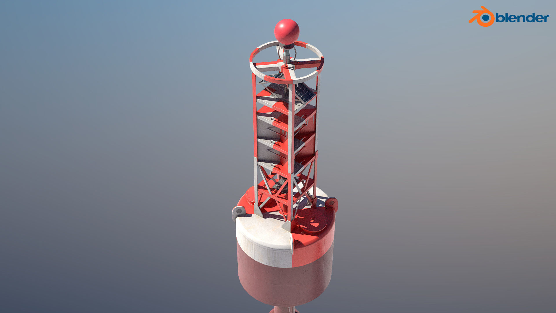 6 High-quality PBR Ocean Buoys  3D Model Collection_36