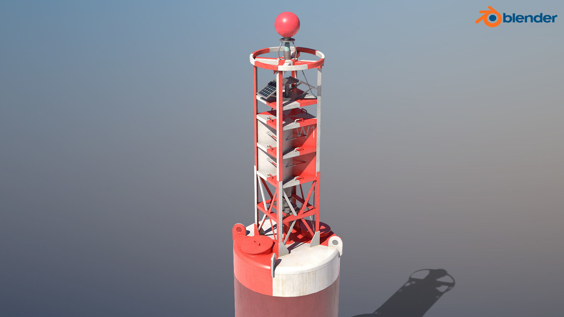 6 High-quality PBR Ocean Buoys  3D Model Collection_35