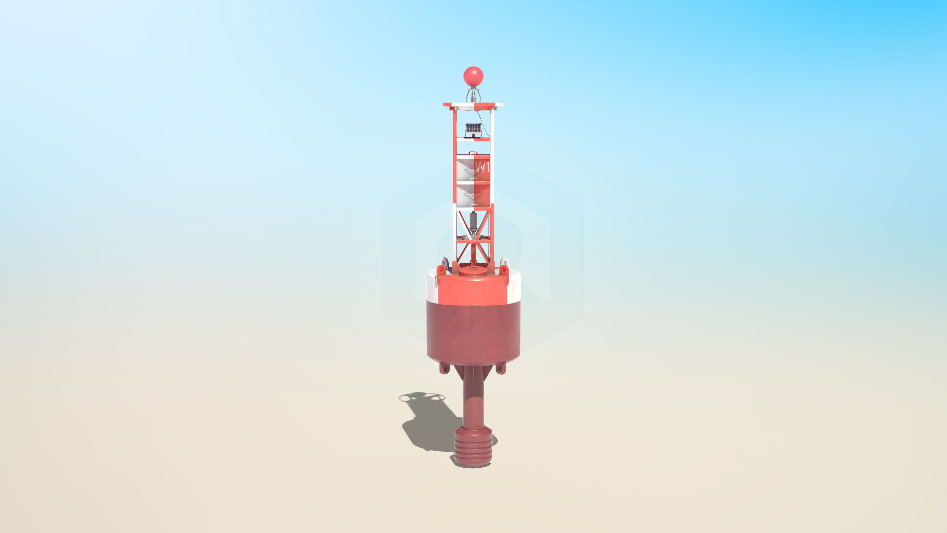 6 High-quality PBR Ocean Buoys  3D Model Collection_6