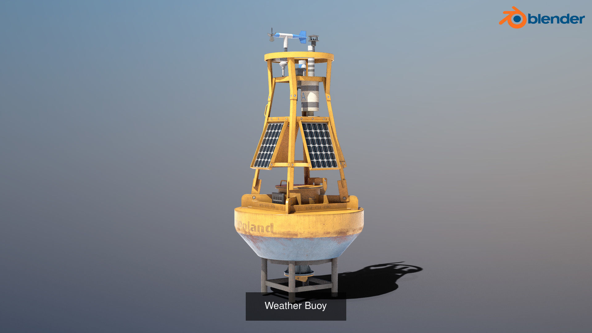 6 High-quality PBR Ocean Buoys  3D Model Collection_8