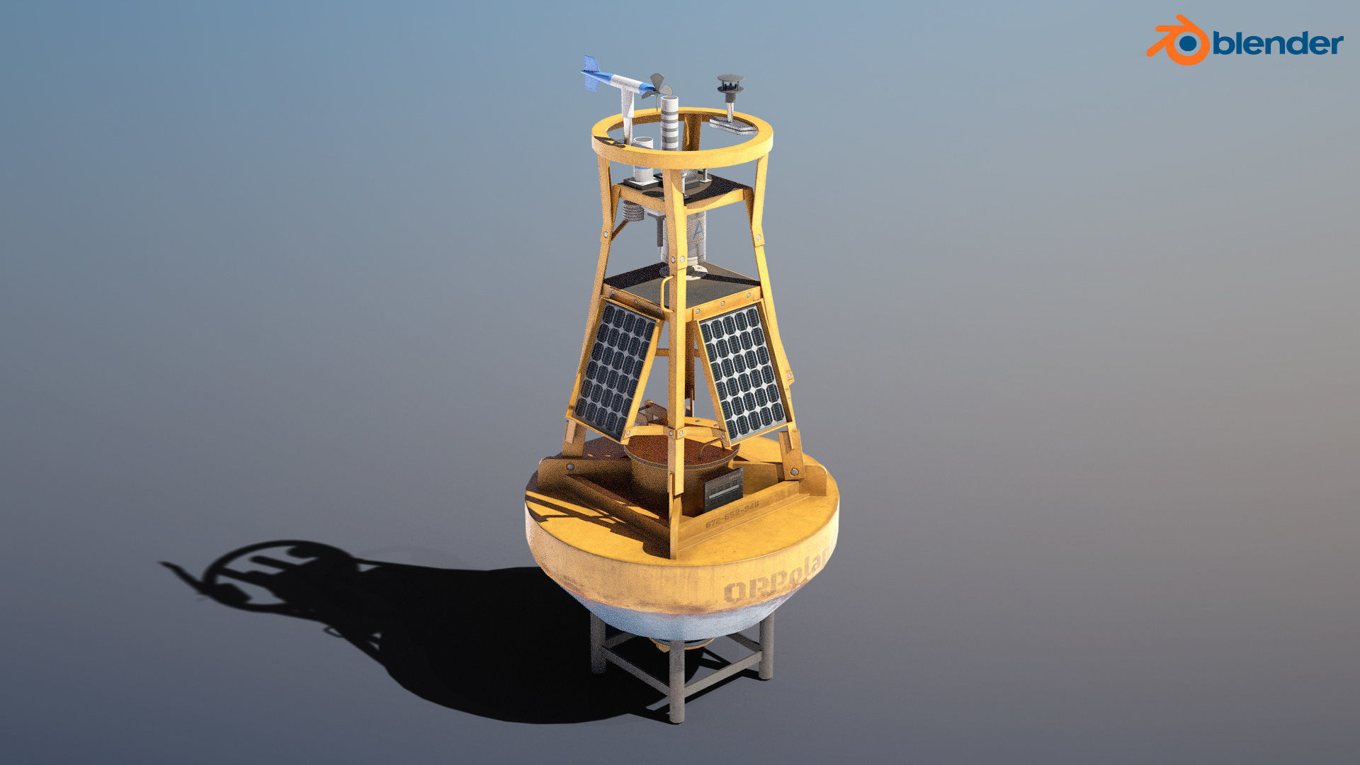 6 High-quality PBR Ocean Buoys  3D Model Collection_23