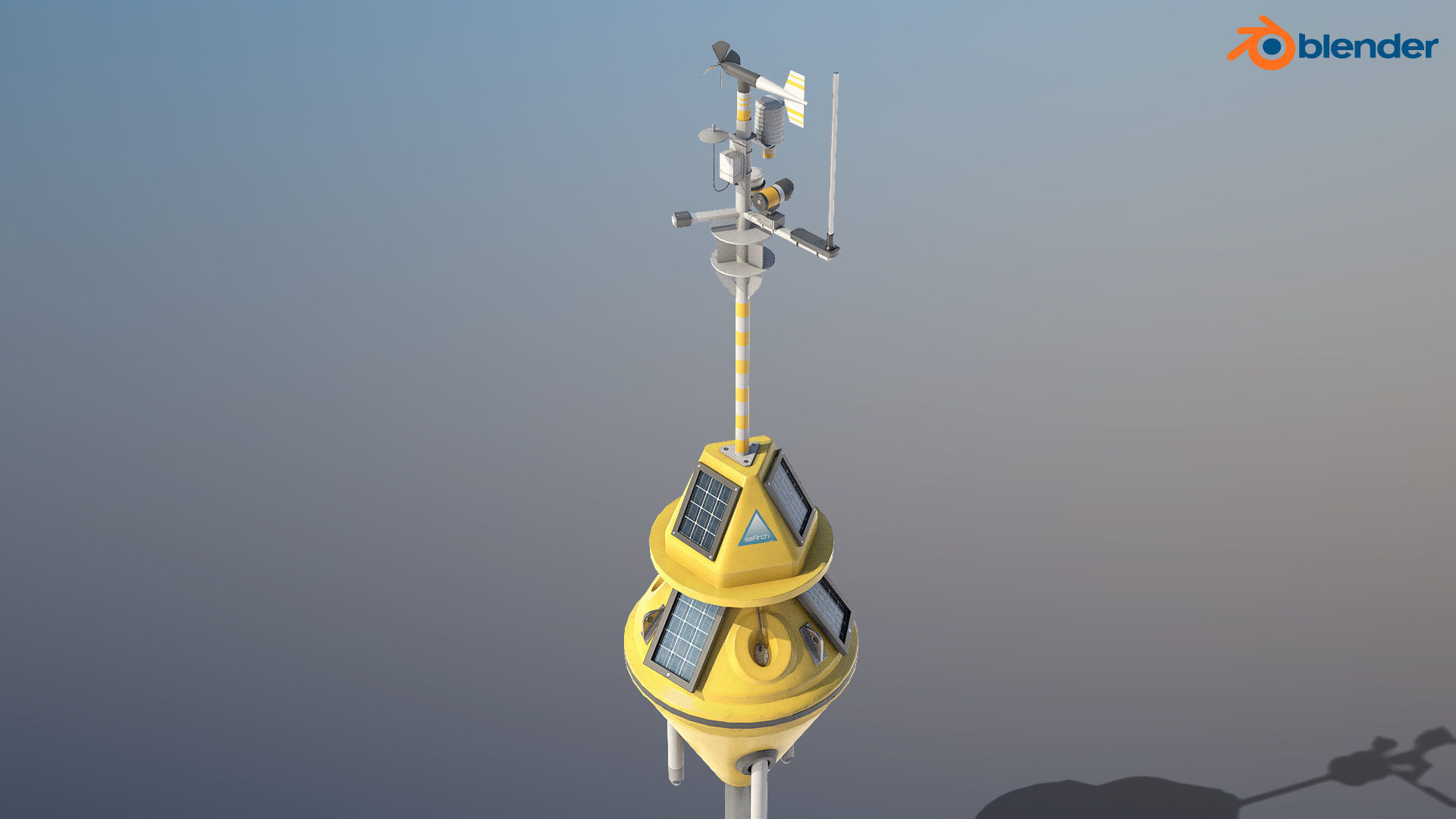 6 High-quality PBR Ocean Buoys  3D Model Collection_32