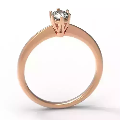 3DM White gold solitaire ring jewelry 3DM programs