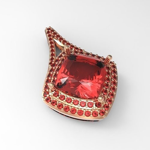 3DM Format White gold pendant for sale jewelry files 3D print model
