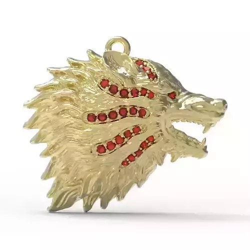 3DM Format White gold pendant 3DM diamond jewellery