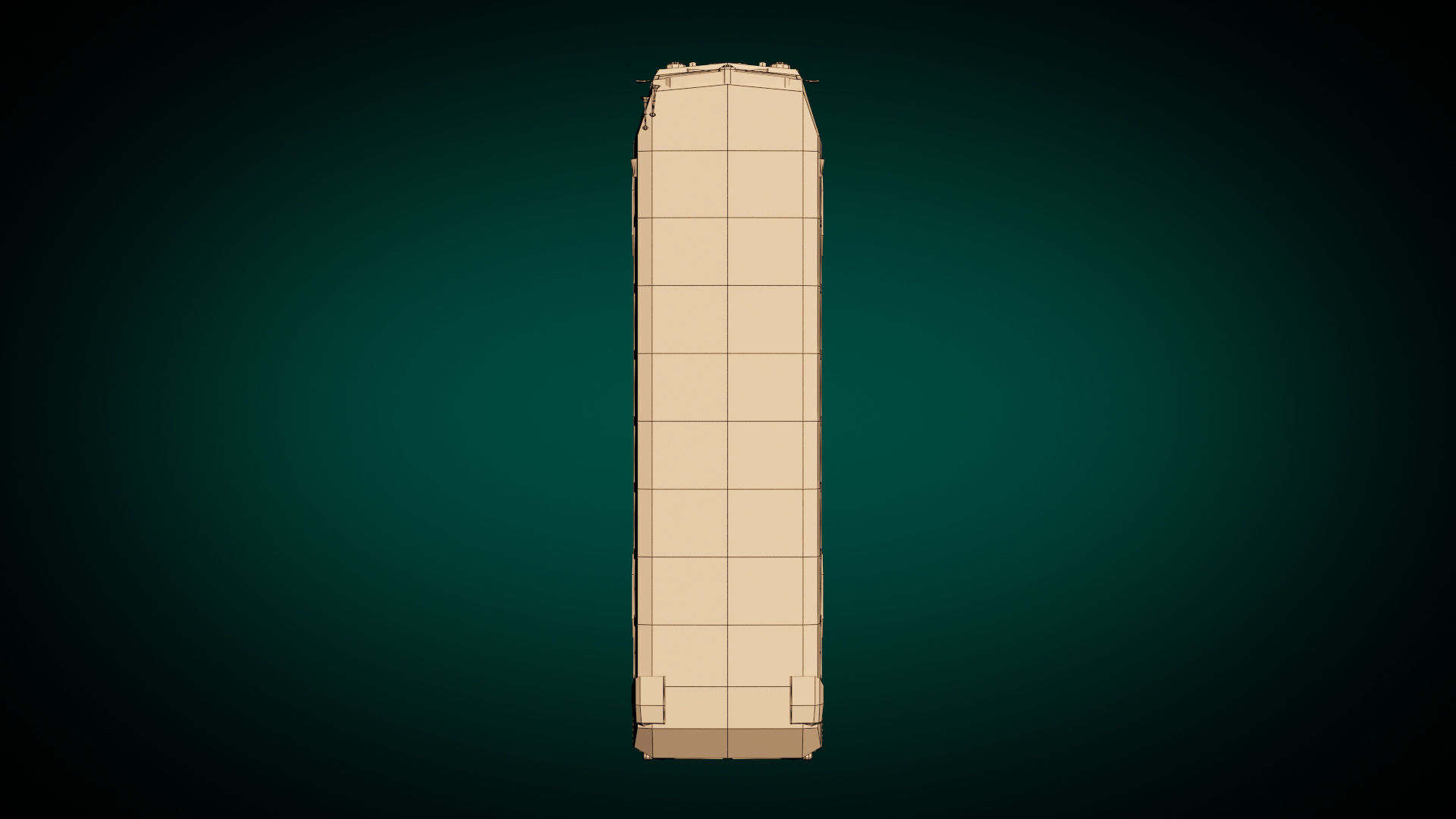 Low Poly Vintage Bus 04 Low-poly 3D model_17