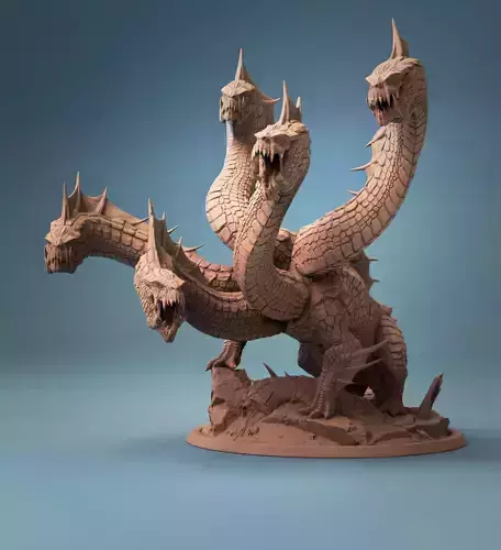Hydra dragon statue 3D print model