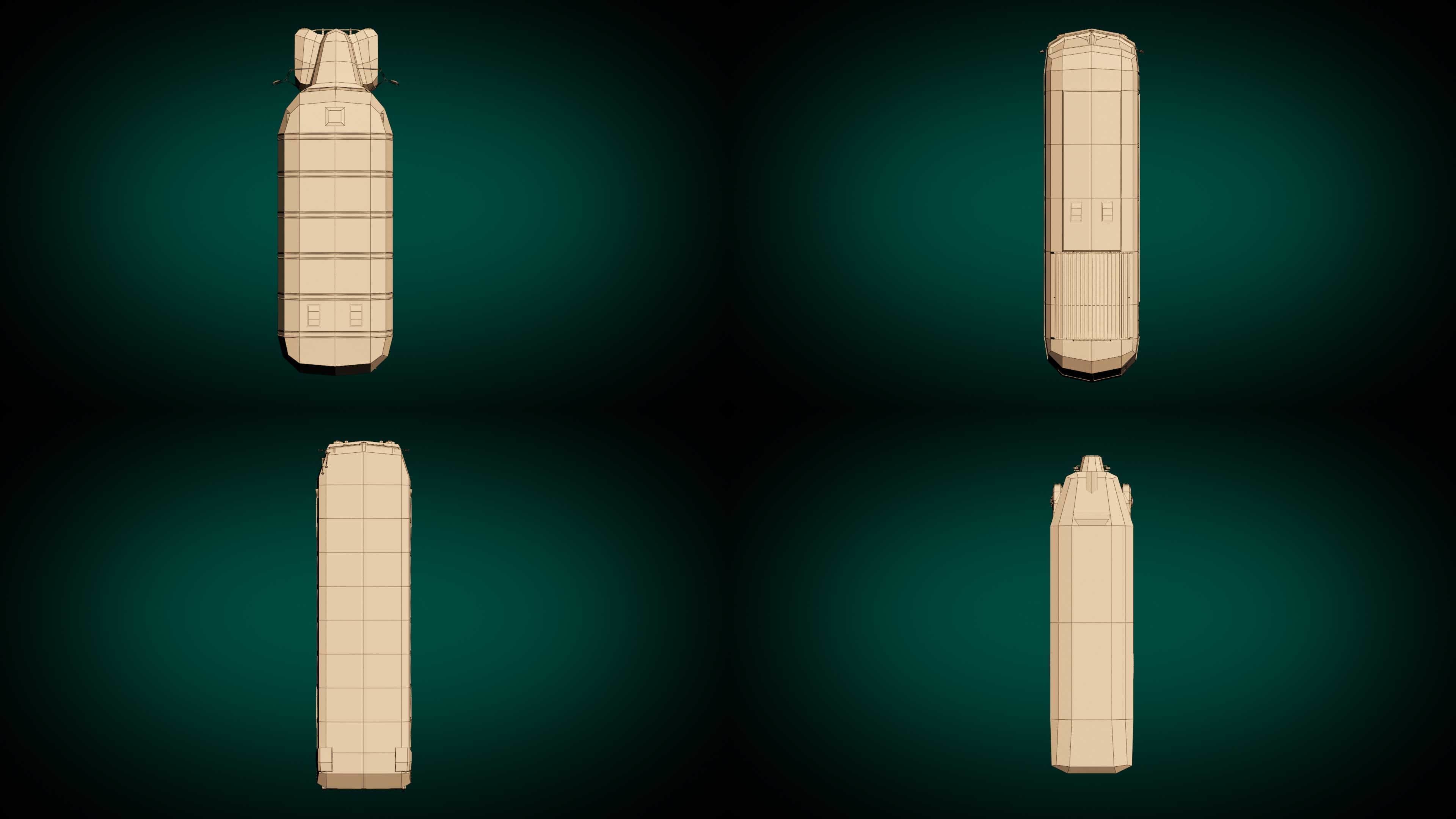 Low Poly Bus Pack 03 3D Model Collection_17