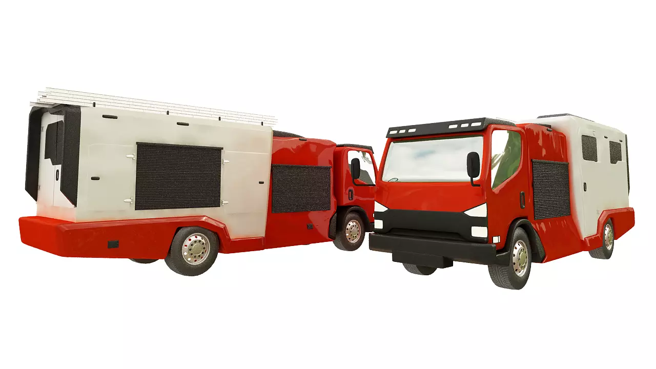 Special SCDF officers can tackle fires and medical emergencies 3D model_0