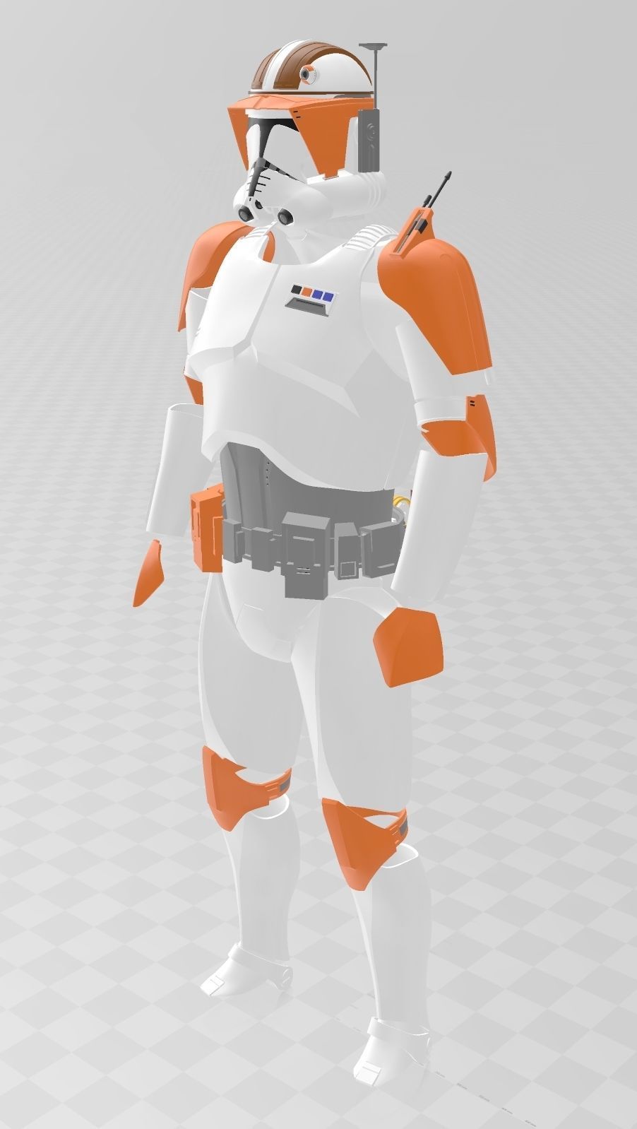 Star Wars Clone Wars Commander Cody Full Aromr 3D print model_10