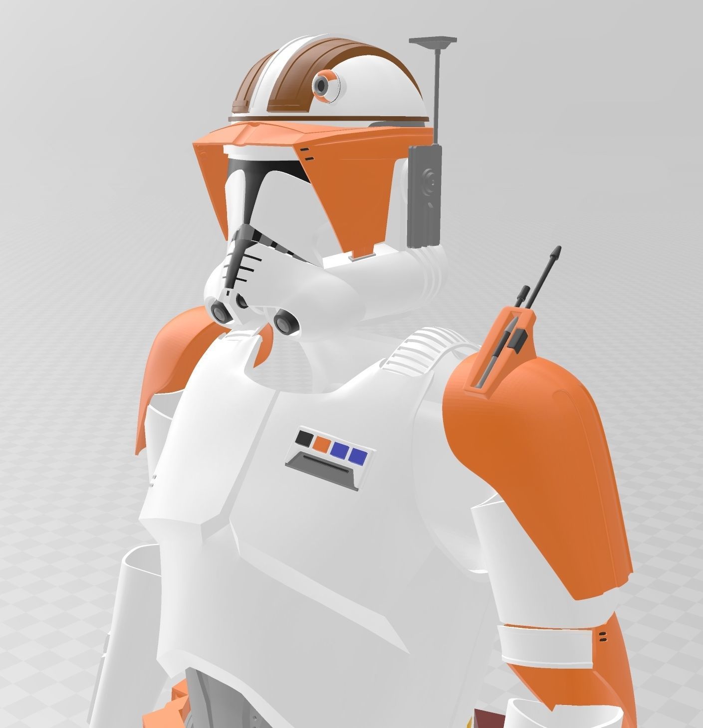 Star Wars Clone Wars Commander Cody Full Aromr 3D print model_3