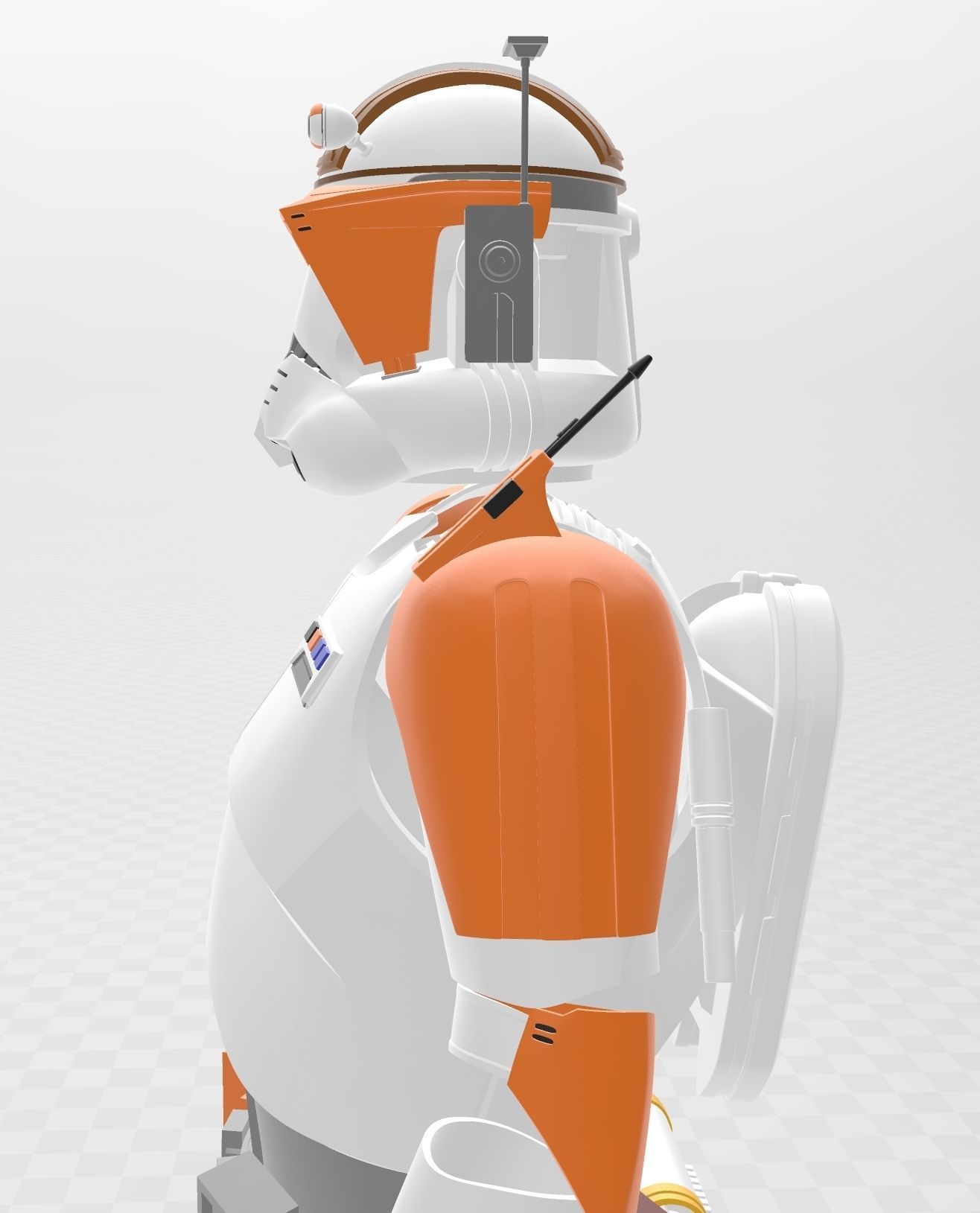 Star Wars Clone Wars Commander Cody Full Aromr 3D print model_2
