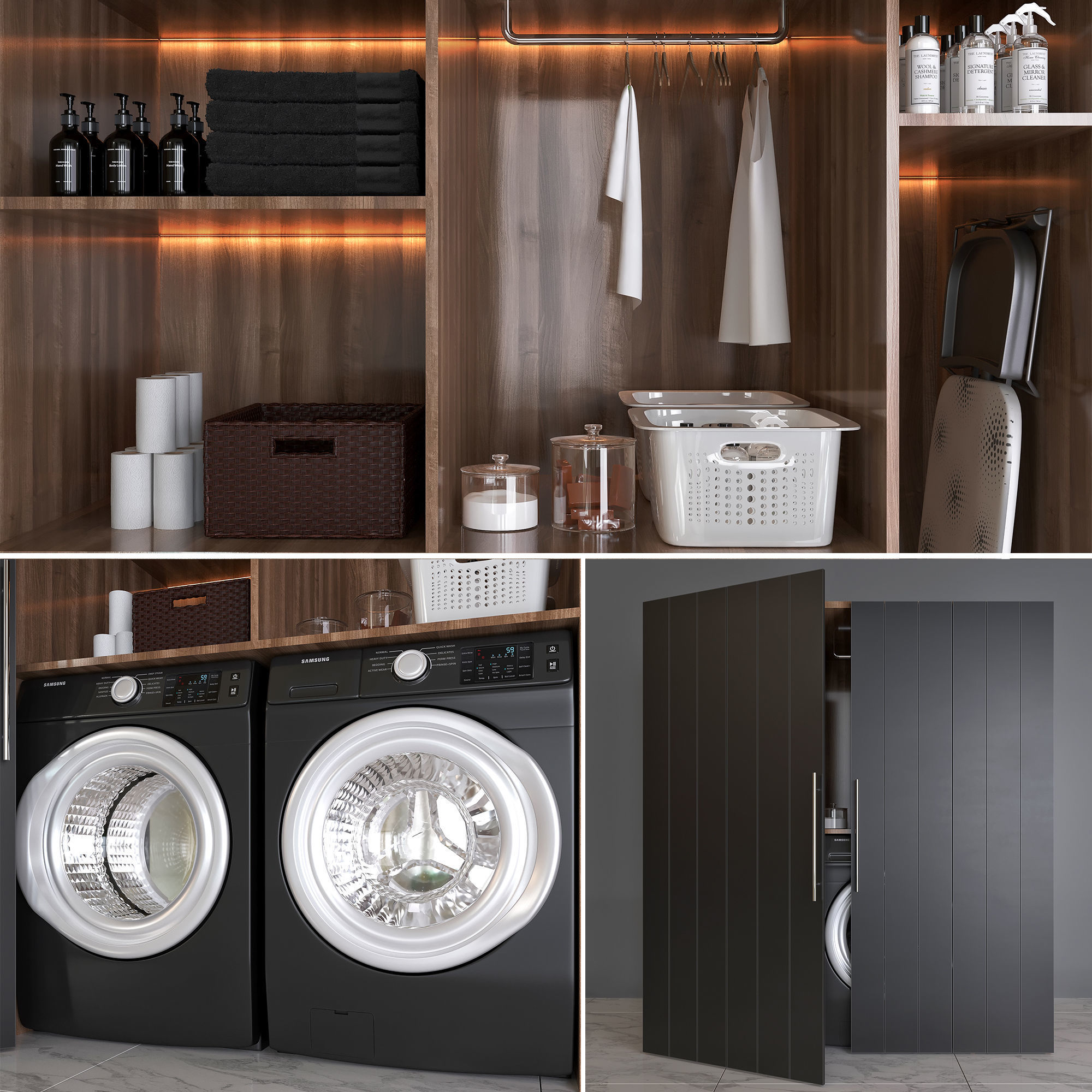 laundry set 02 3D model_1