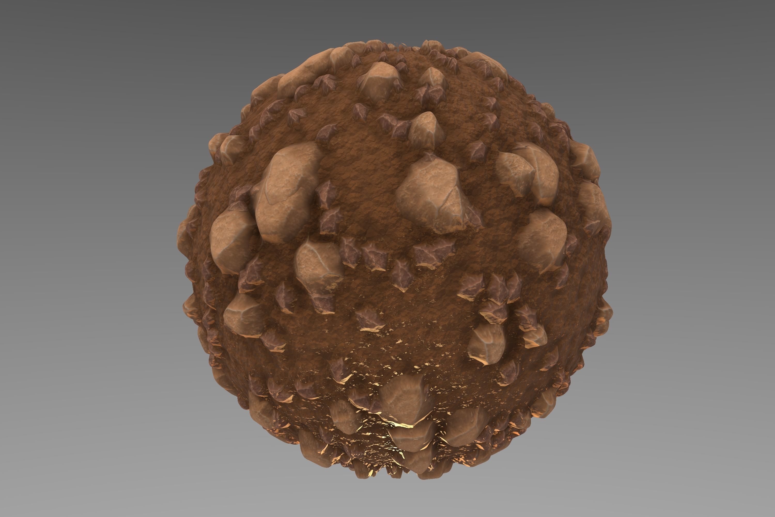 Dirt - Stylised PBR Texture - Material 3D model_1