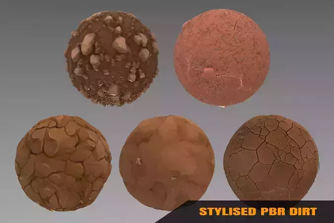 Dirt - Stylised PBR Texture - Material