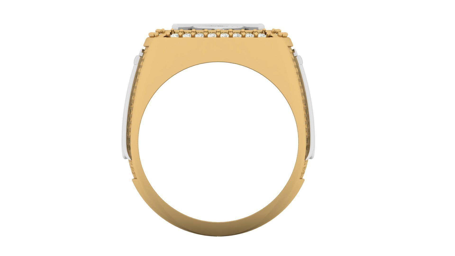 J - LETTER  SIGNET RING 3D print model_4