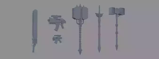 Future Scifi Weapons 3D model