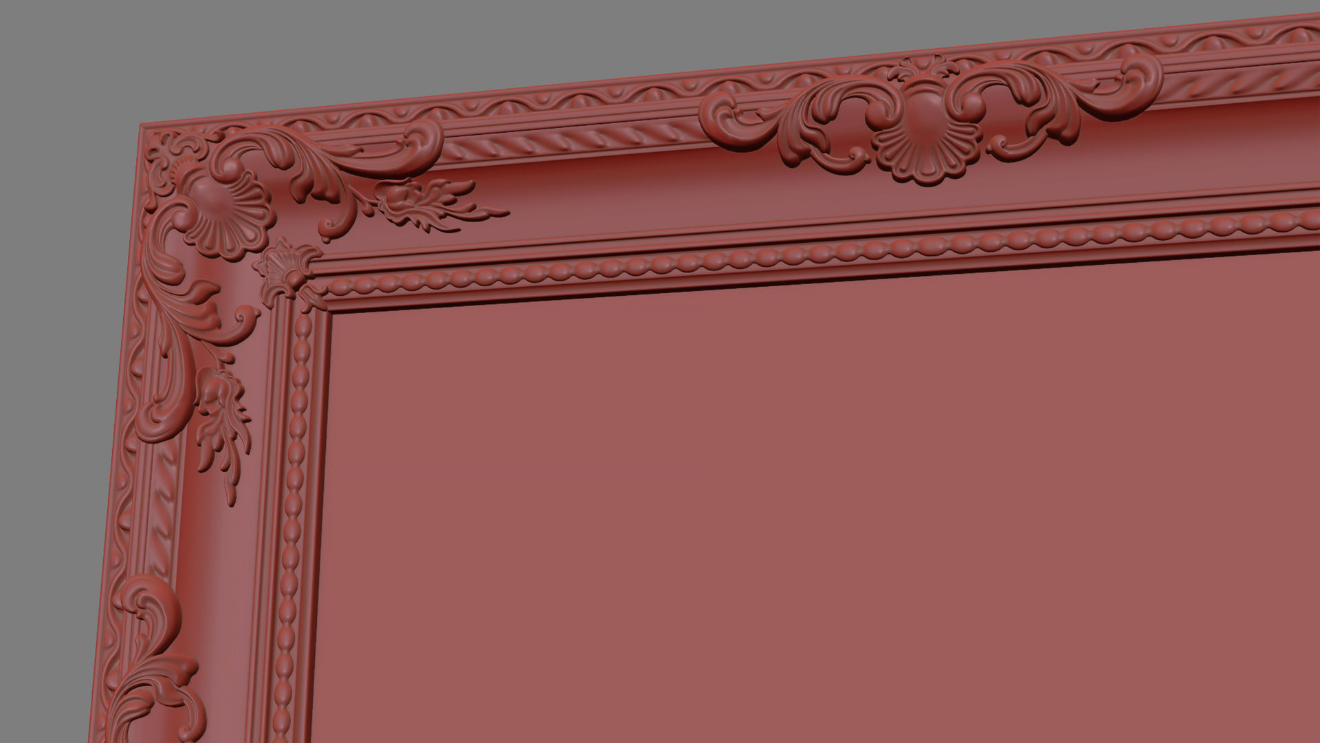 Frame picture gold v4 3D model_7
