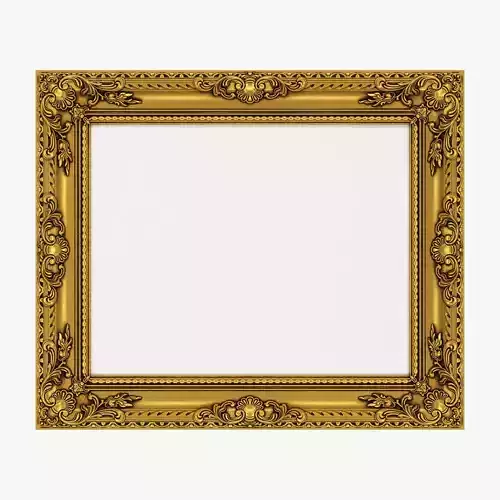 Frame picture gold v4 3D model