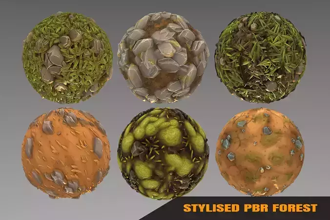 Forest - Stylised PBR Texture - Material