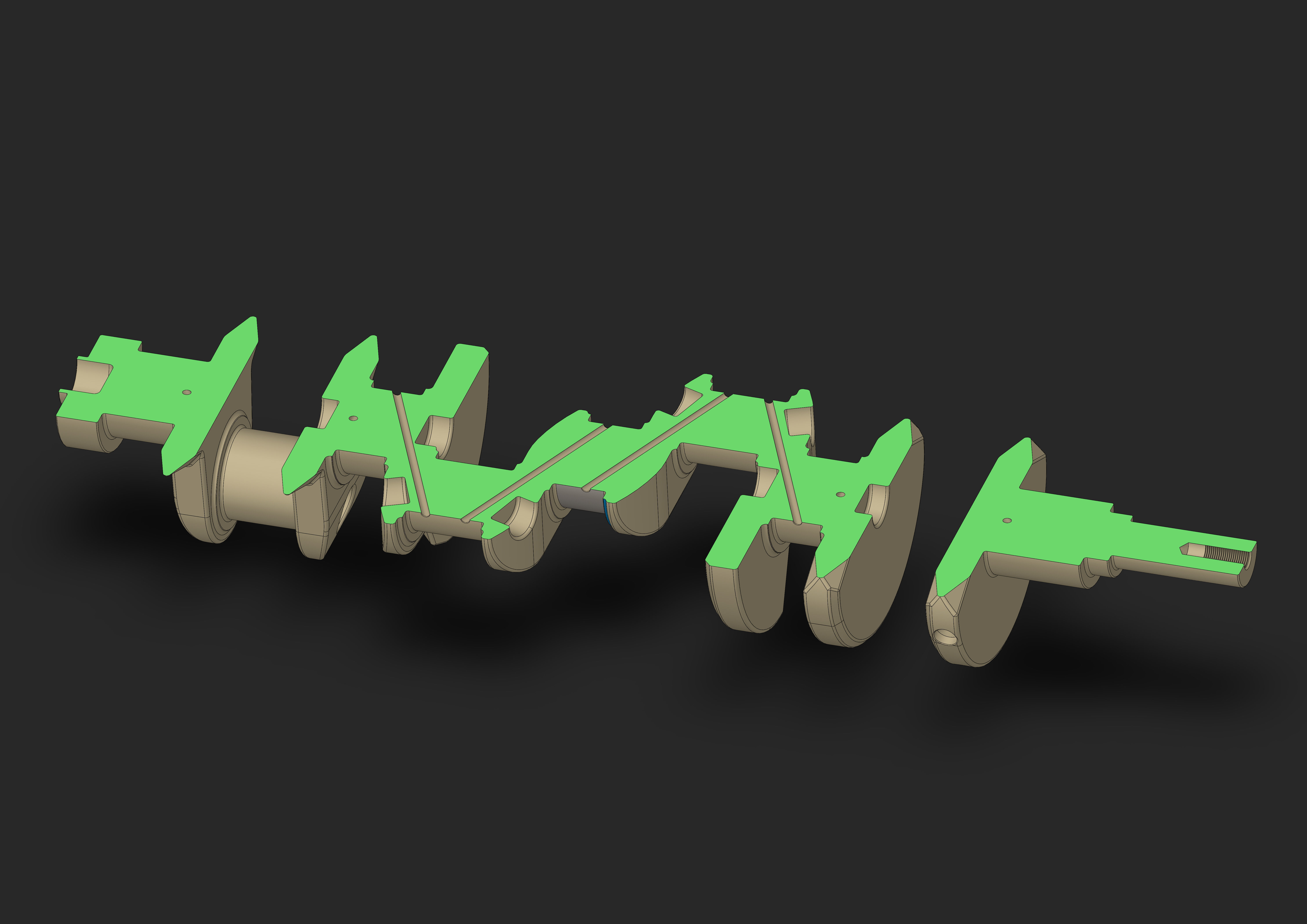 Crankshaft 3D model_22