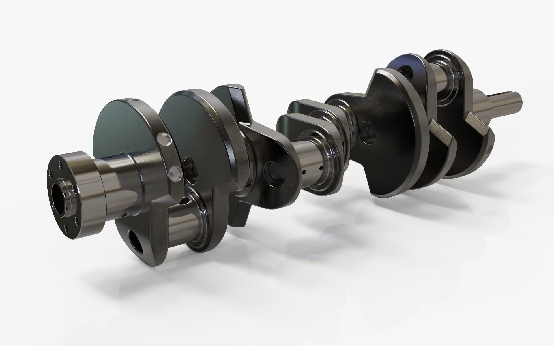 Crankshaft 3D model_4