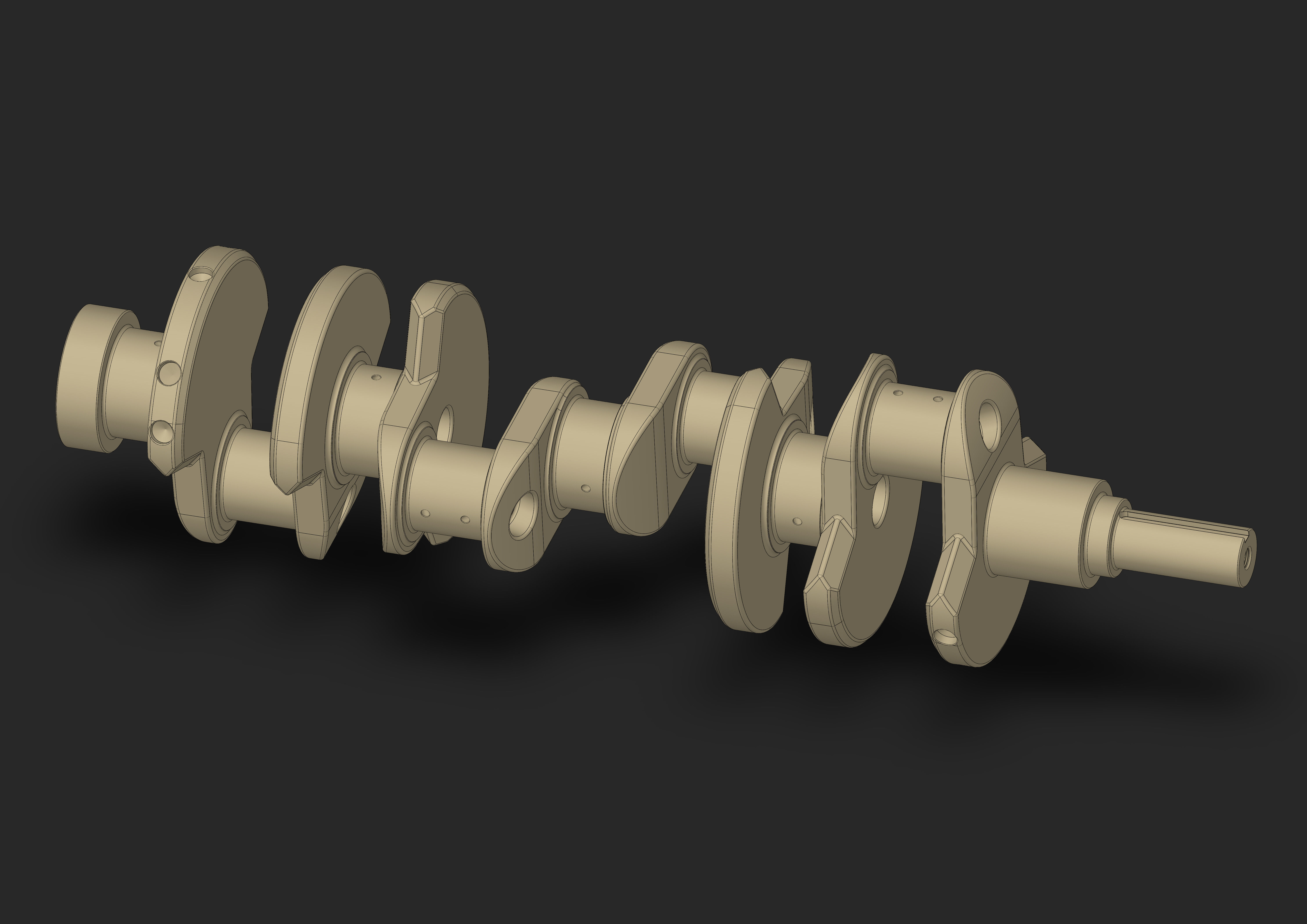 Crankshaft 3D model_20