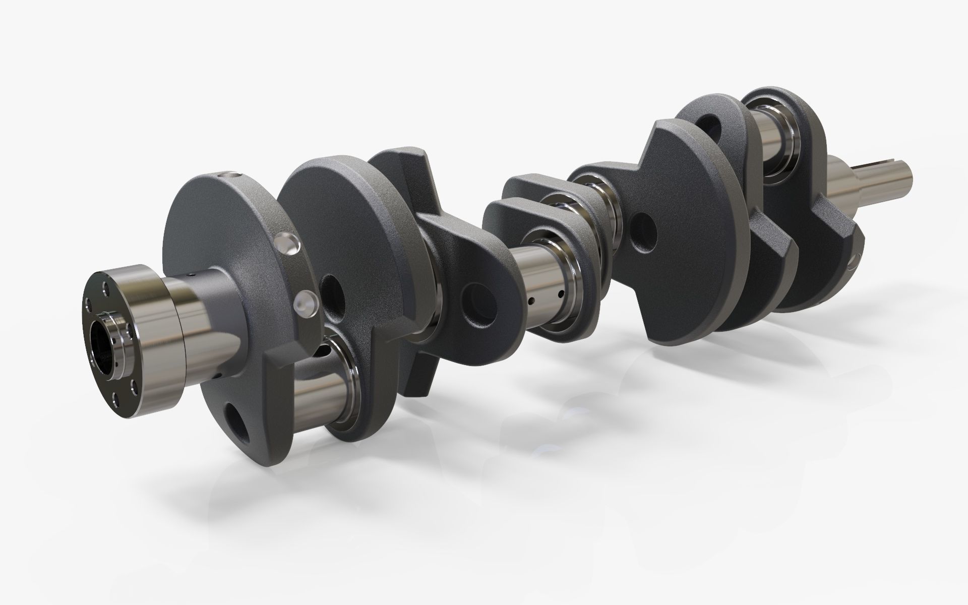 Crankshaft 3D model_2