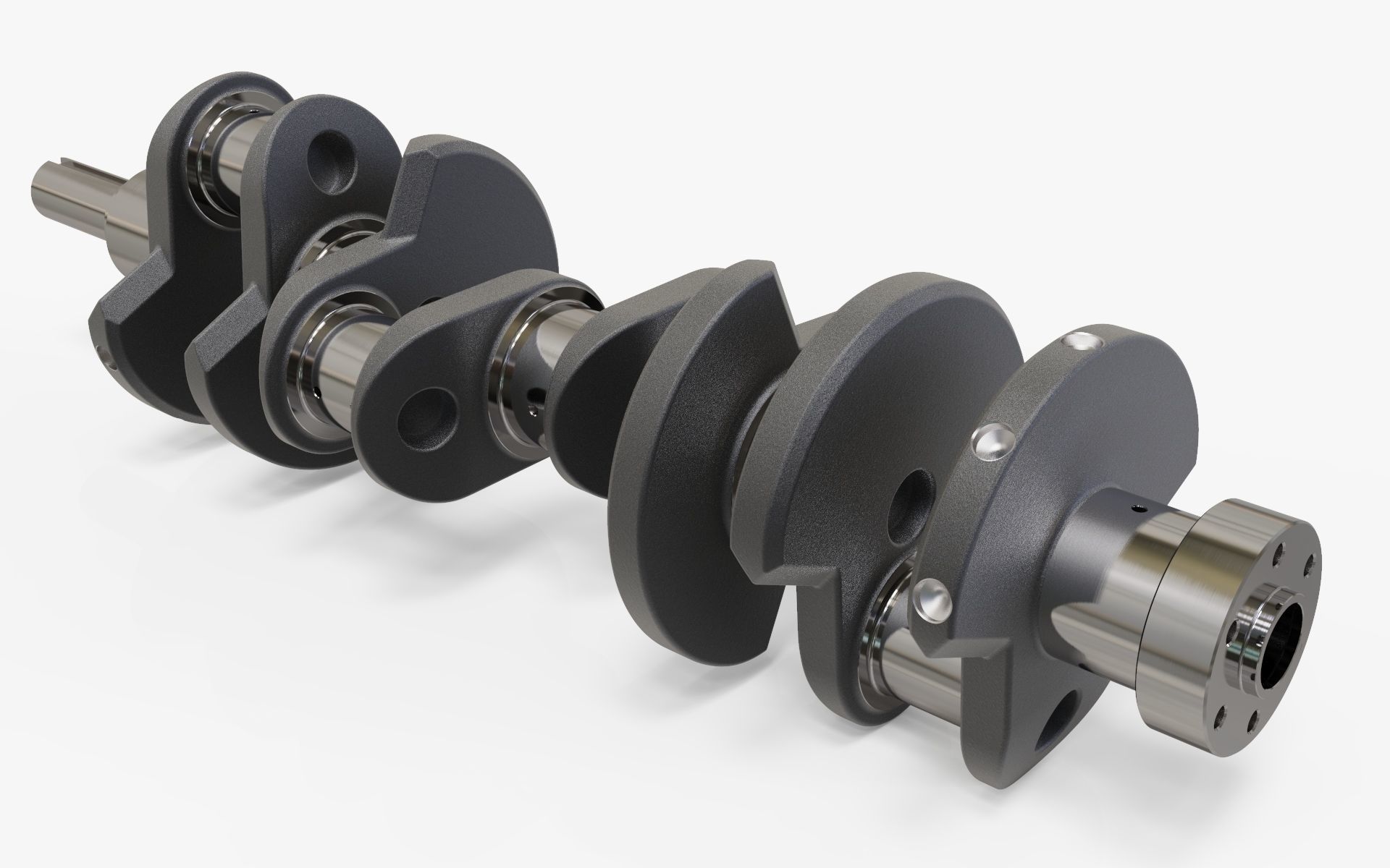 Crankshaft 3D model_3