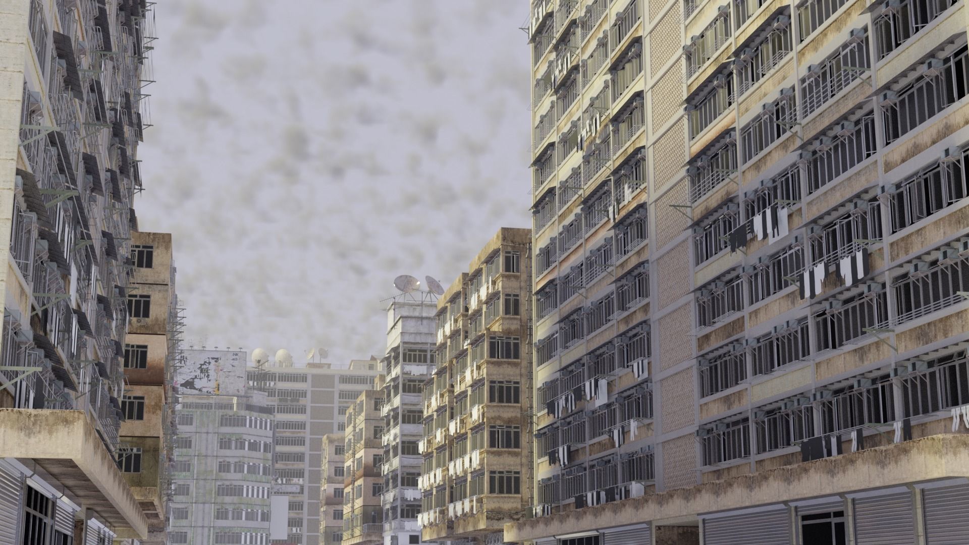 Hong Kong Street Props Pack FBX format 3D model_21