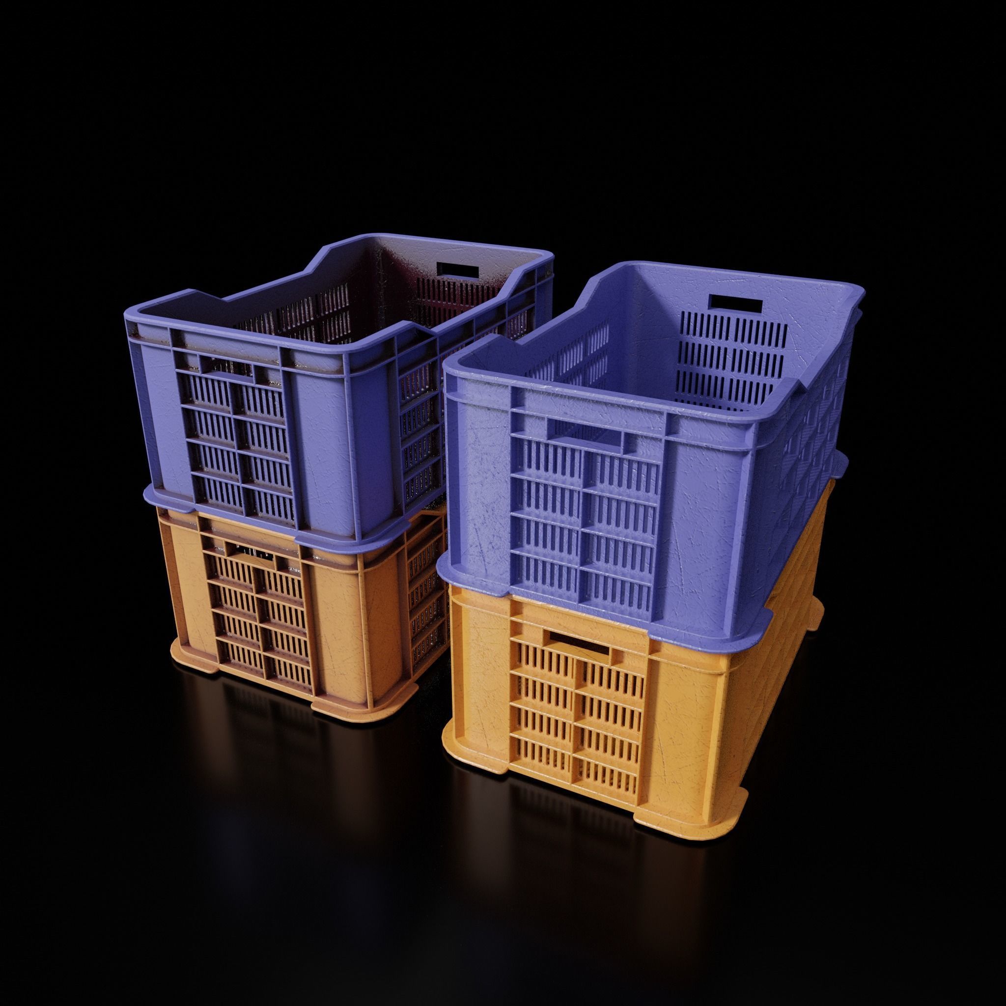 Hong Kong Street Props Pack FBX format 3D model_8