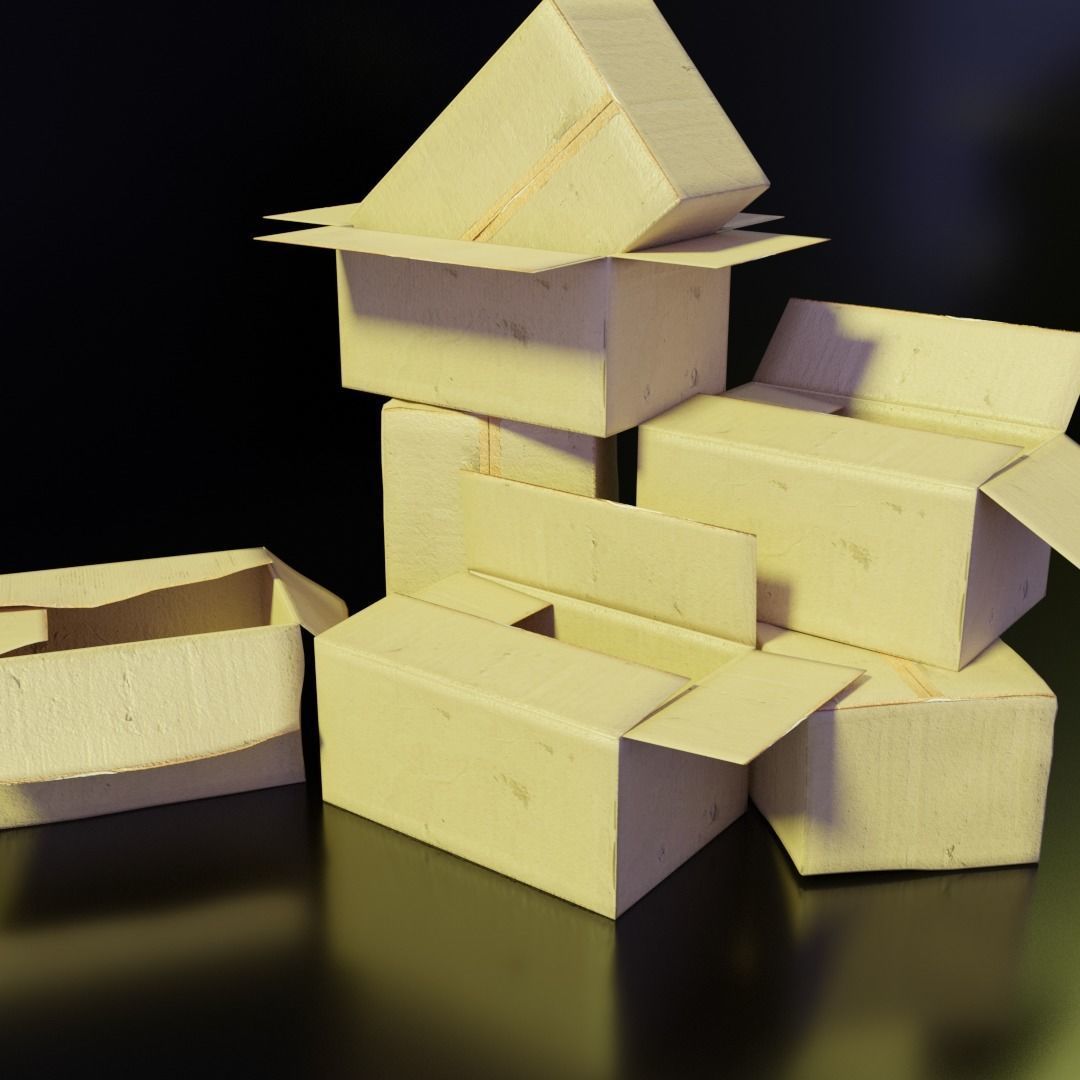 Hong Kong Street Props Pack FBX format 3D model_9