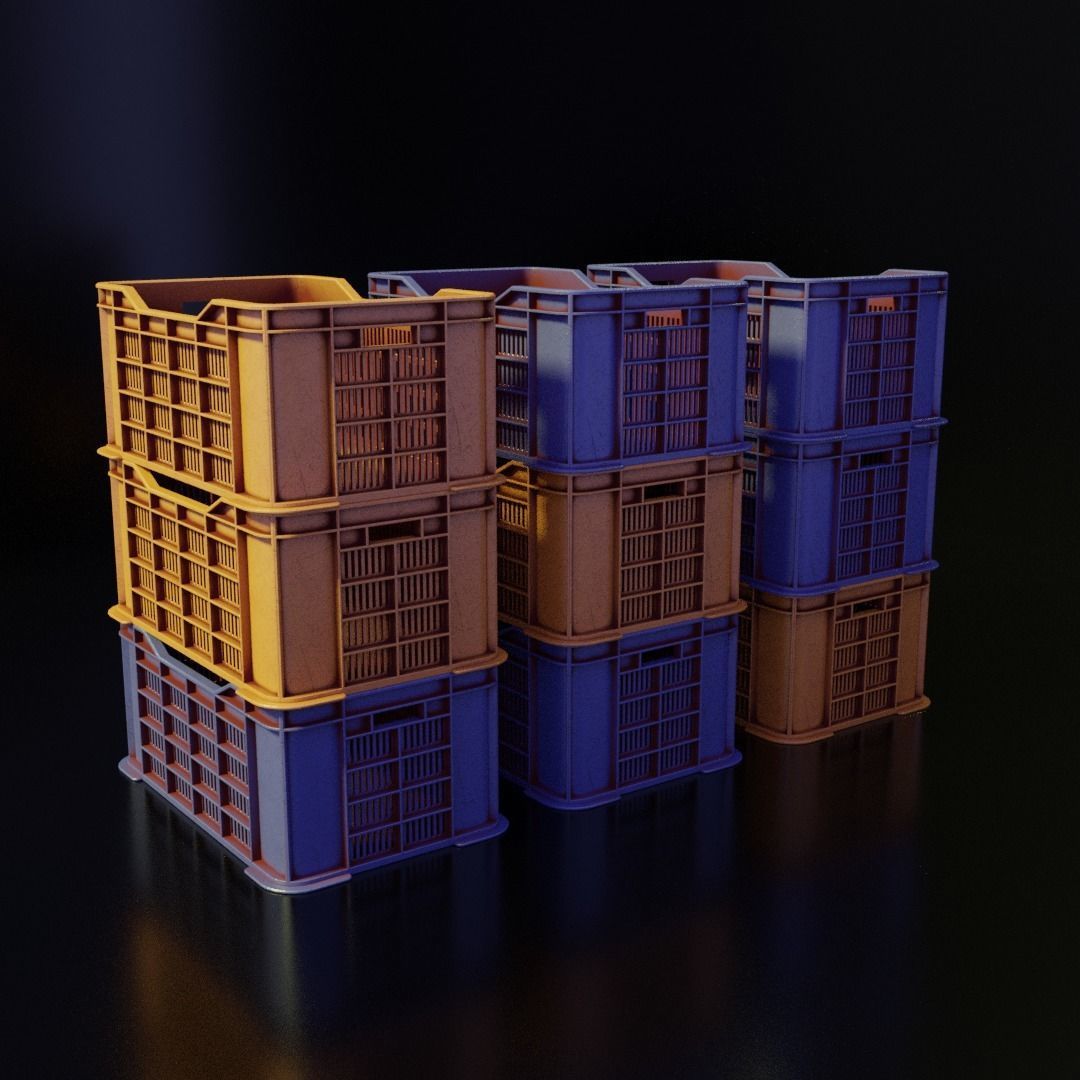 Hong Kong Street Props Pack FBX format 3D model_7