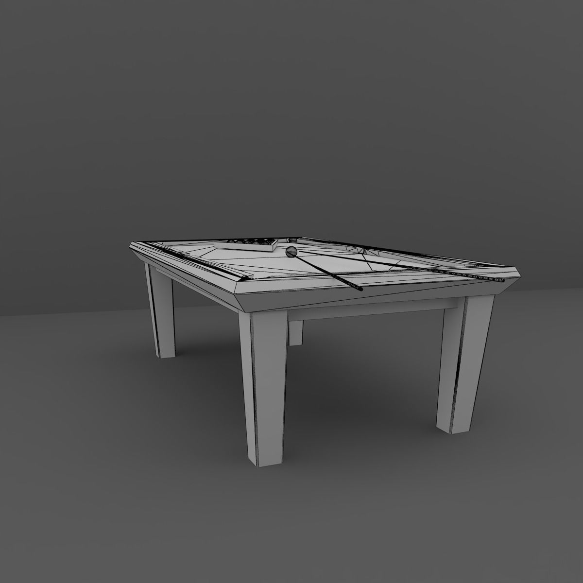 Billard Table 3D model_11