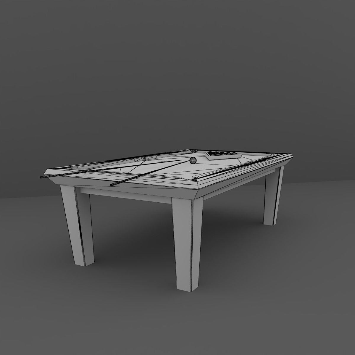 Billard Table 3D model_10